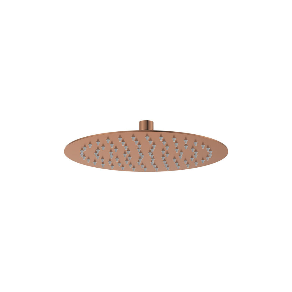 Fienza Kaya Round Shower Head 250mm, Brushed Copper