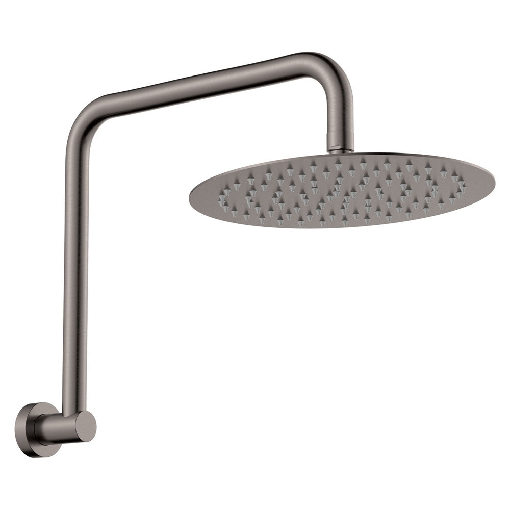 Fienza Kaya Gooseneck Shower Arm Set, Gun Metal