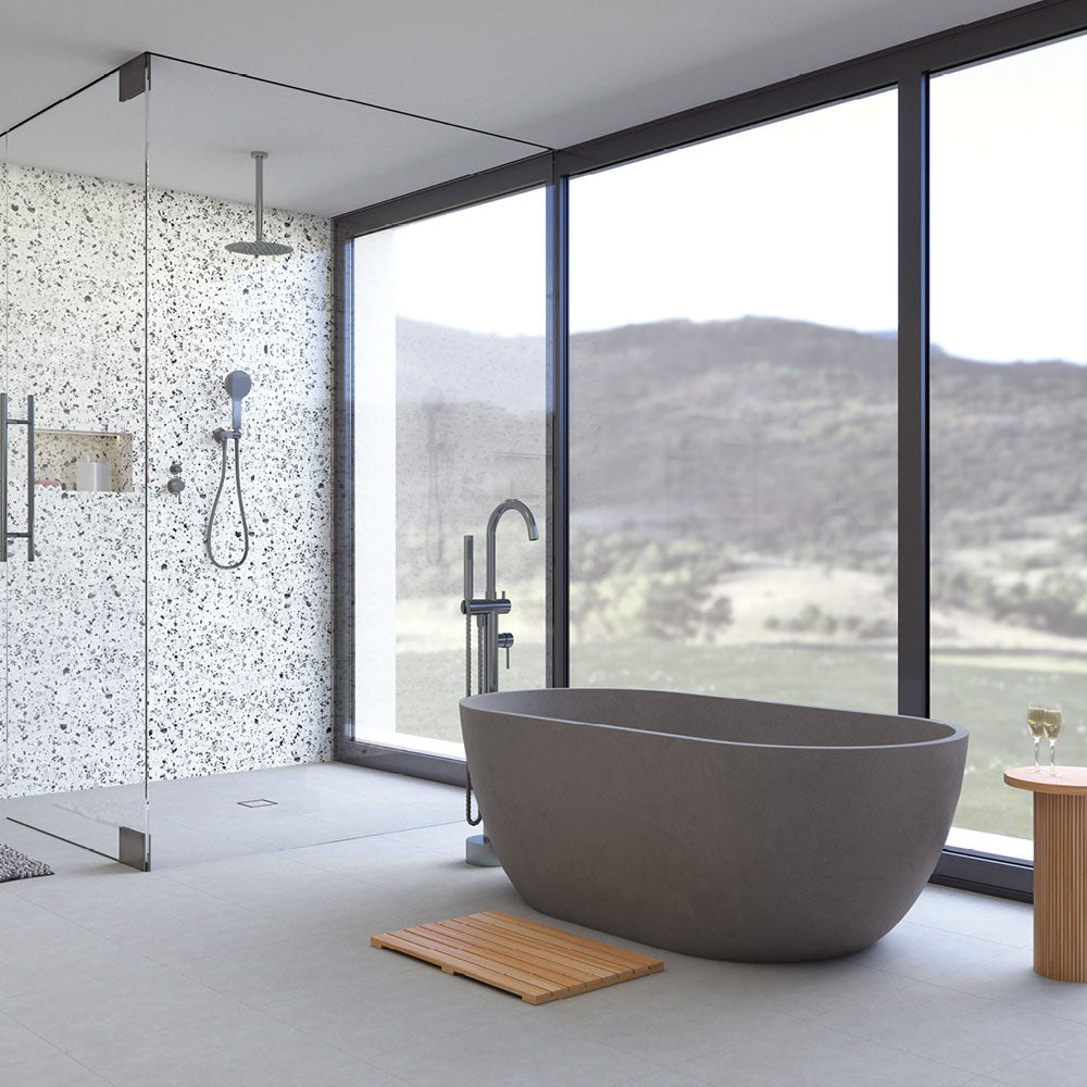 Fienza Kaya Round Shower Head 250mm, Gun Metal