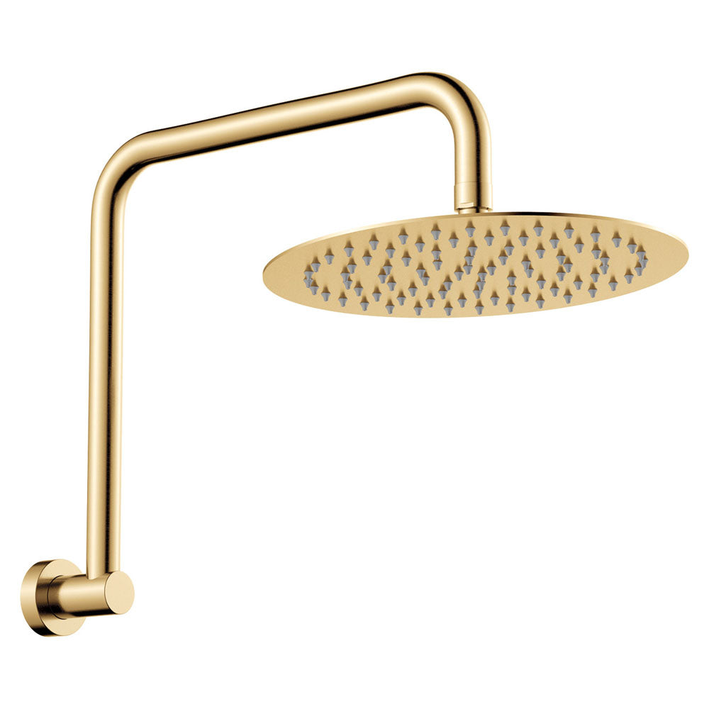 Fienza Kaya/Hustle Gooseneck Shower Arm Set, Urban Brass