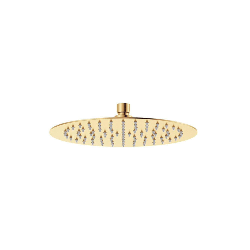Fienza Kaya Round Shower Head 250mm, Urban Brass