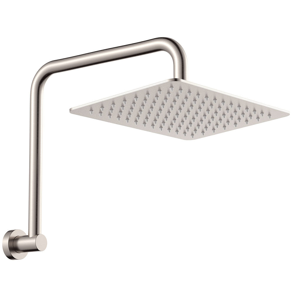 Fienza Tono Gooseneck Shower Arm Set, Brushed Nickel