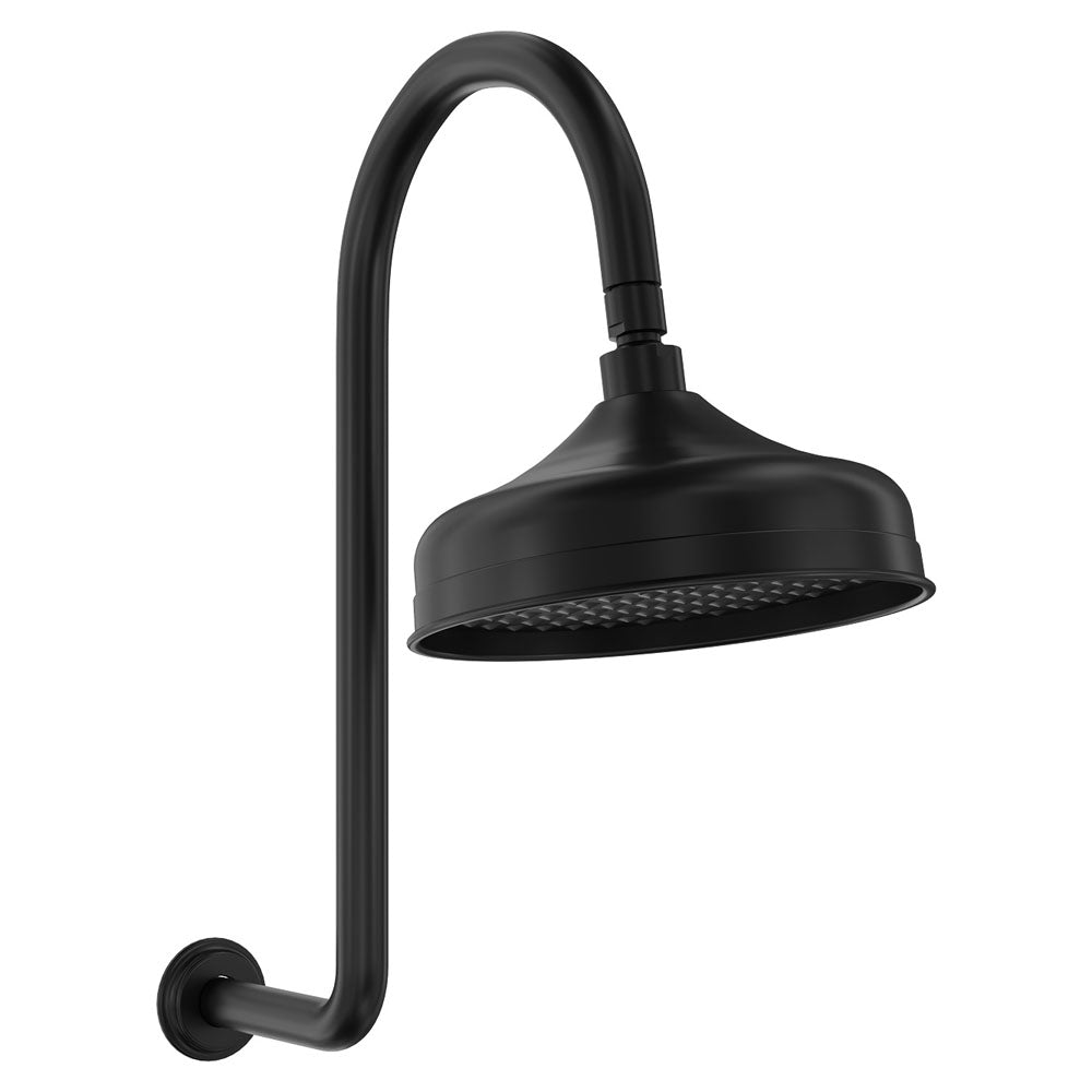 Fienza Lillian Shower Arm And Head Set, Matte Black