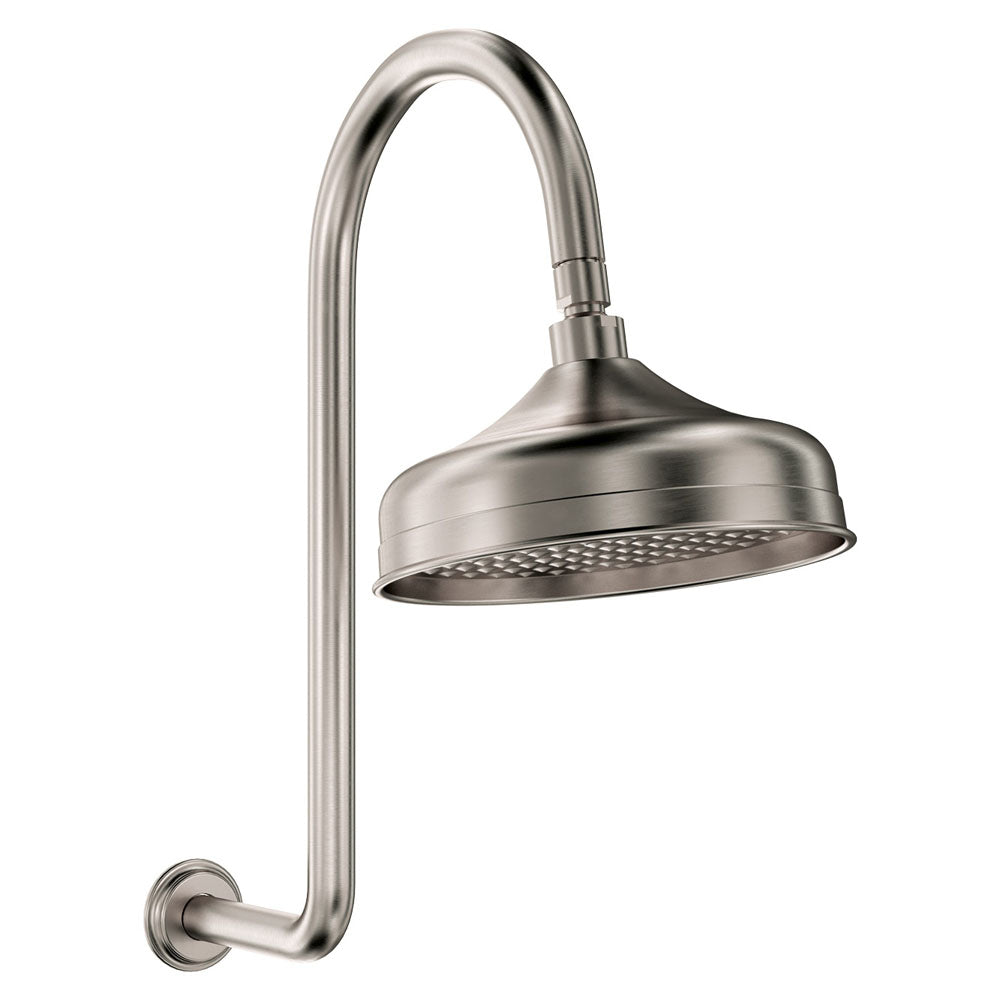 Fienza Lillian Shower Arm And Head Set, Brushed Nickel