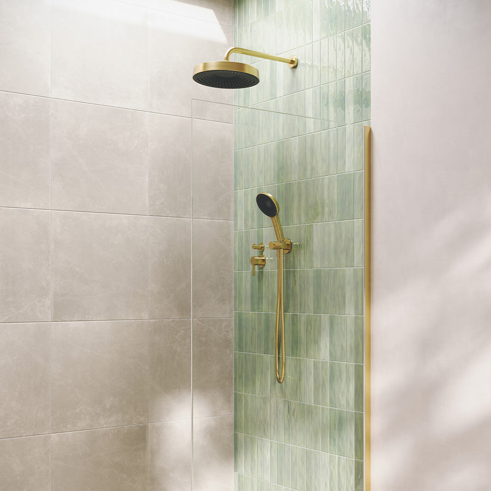 Fienza Kuro Round Shower Arm Set, Urban Brass