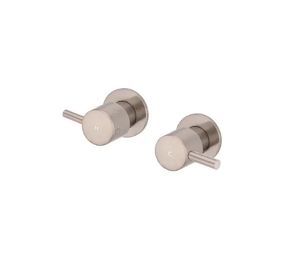 Meir Round Quarter Turn Wall Top Assemblies, Champagne
