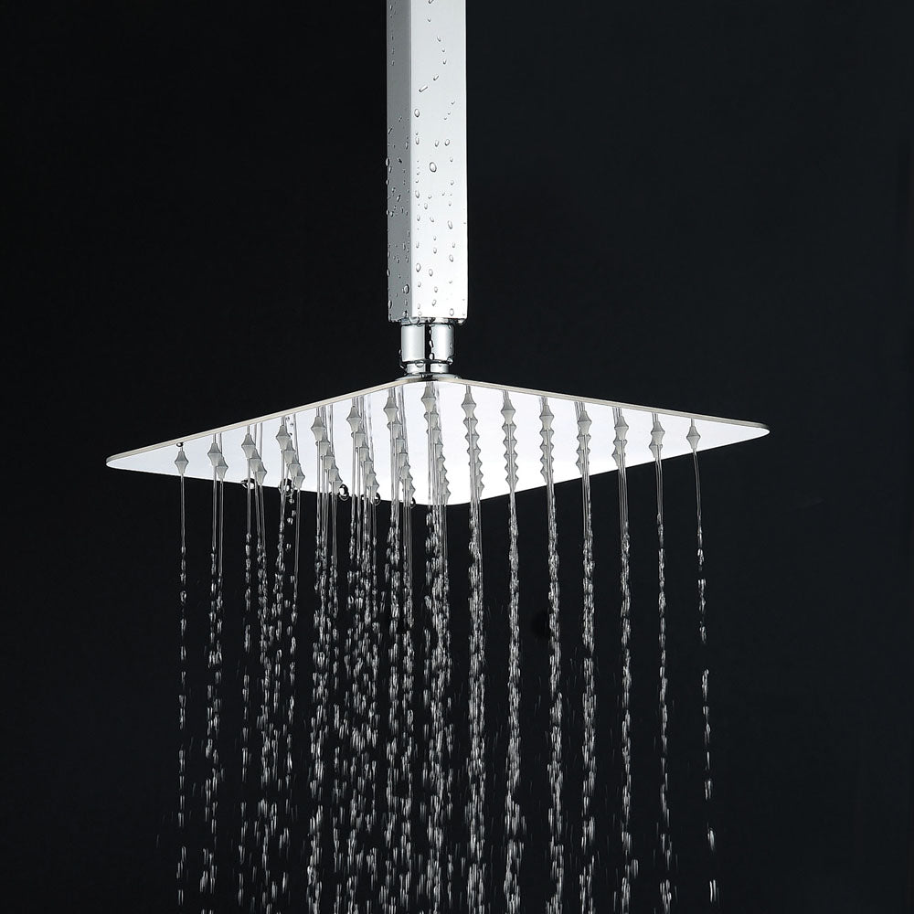 Fienza Square 300mm Shower Dropper, Chrome