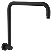 Fienza Round Gooseneck Shower Arm, Matte Black
