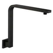 Fienza Square Gooseneck Shower Arm, Matte Black