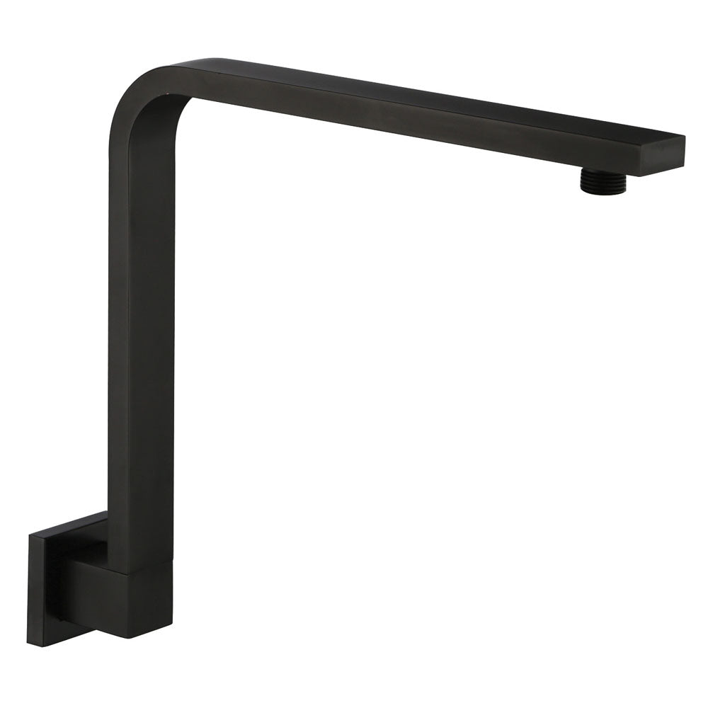 Fienza Square Gooseneck Shower Arm, Matte Black