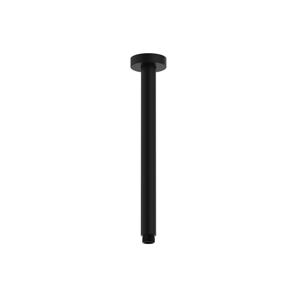 Fienza Round 300mm Shower Dropper, Matte Black