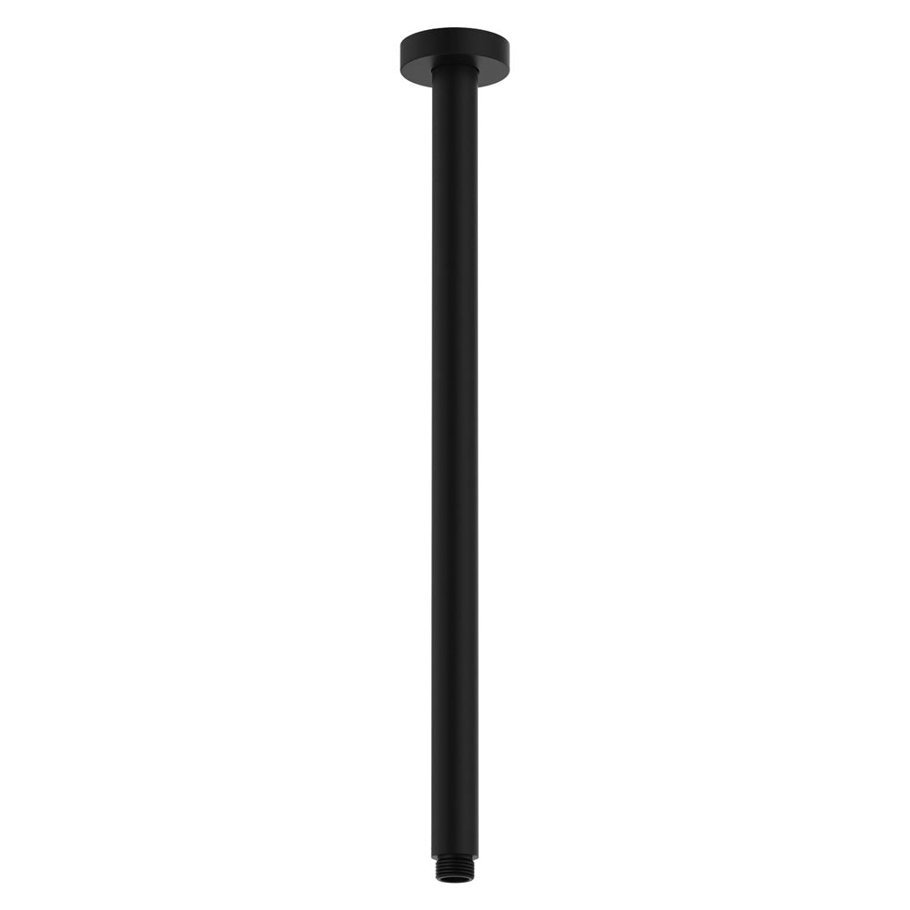 Fienza Round 450mm Shower Dropper, Matte Black