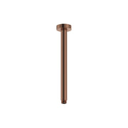 Fienza Round 300mm Shower Dropper, Brushed Copper