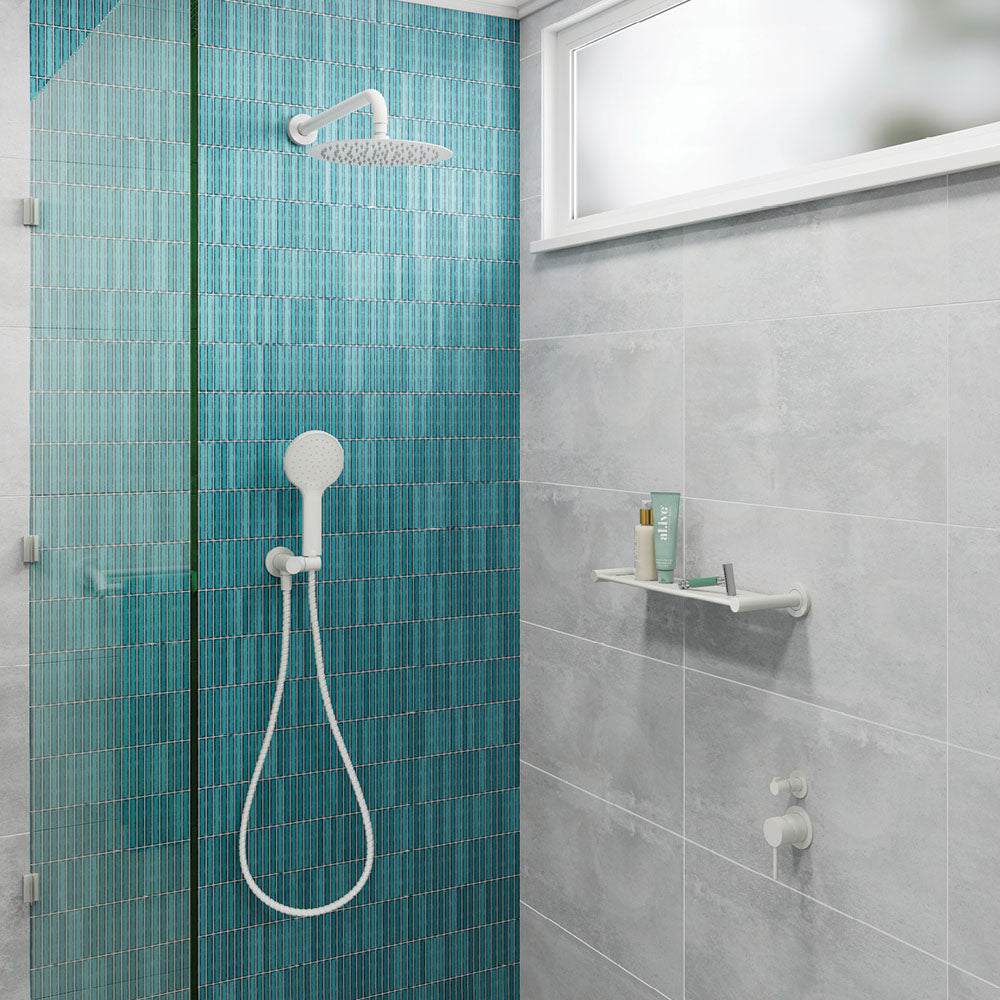 Fienza Kaya Shower Arm, Matte White
