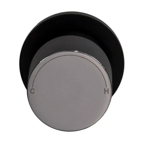 Millennium Finesa Progressive Wall Mixer, Matte Black & Chrome