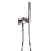 Fienza Isabella/Kaya Slimline Hand Shower Soft Square Plate, Brushed Nickel