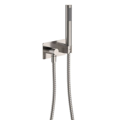 Fienza Isabella/Kaya Slimline Hand Shower Soft Square Plate, Brushed Nickel