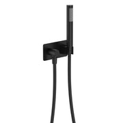 Fienza Hustle/Kaya Slimline Hand Shower Soft Square Plate, Matte Black