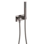 Fienza Isabella/Kaya Slimline Hand Shower Soft Square Plate, Gun Metal