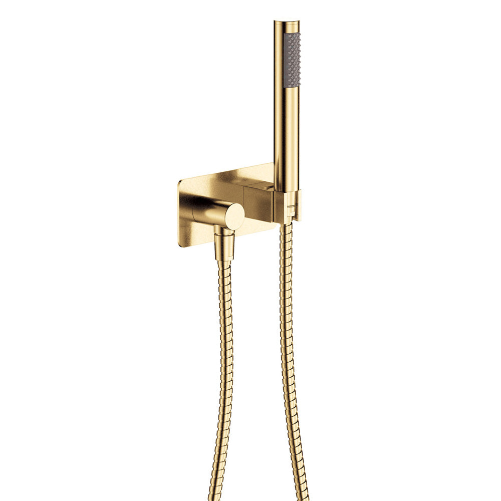 Fienza Isabella/Kaya Slimline Hand Shower Soft Square Plate, Urban Brass