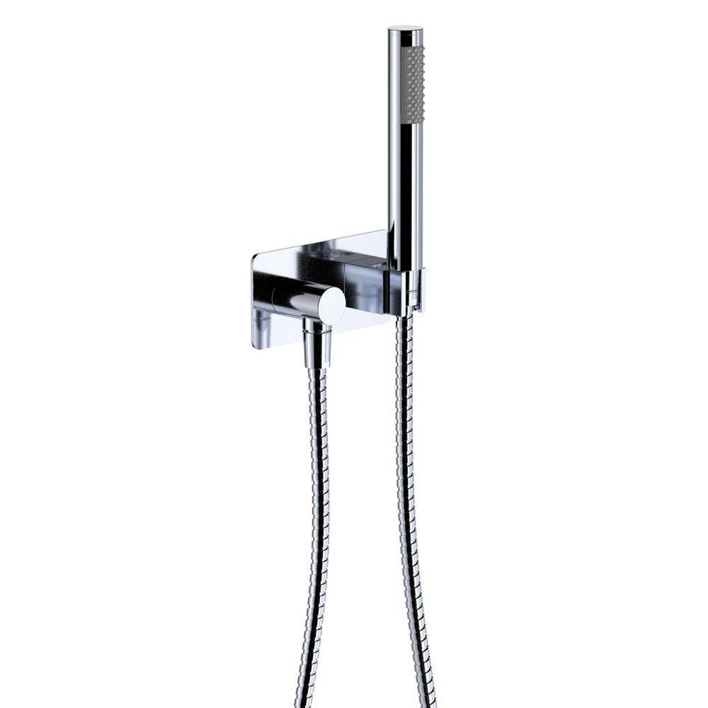 Fienza Isabella/Kaya Slimline Hand Shower Soft Square Plate, Chrome