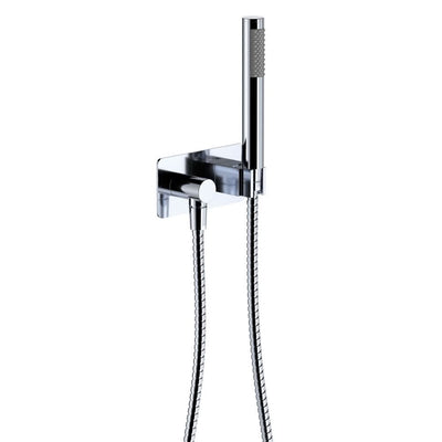 Fienza Isabella/Kaya Slimline Hand Shower Soft Square Plate, Chrome