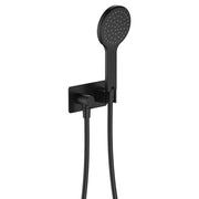 Fienza Kaya Hand Shower Soft Square Plate, Matte Black