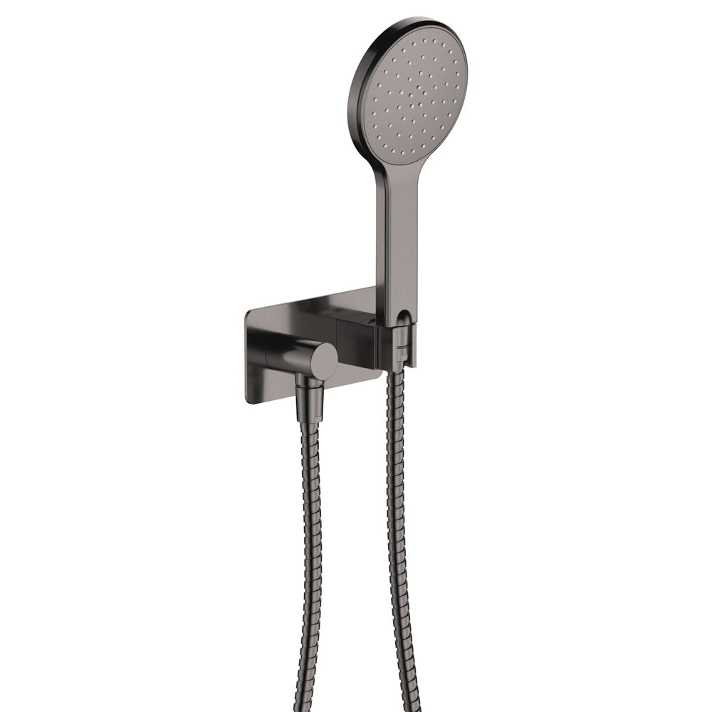 Fienza Kaya Hand Shower Soft Square Plate, Gun Metal