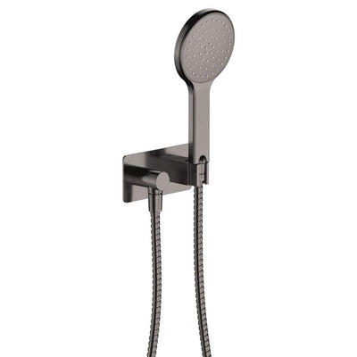 Fienza Kaya Hand Shower Soft Square Plate, Gun Metal