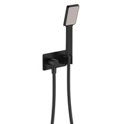 Fienza Koko Hand Shower Rectangular Plate, Matte Black