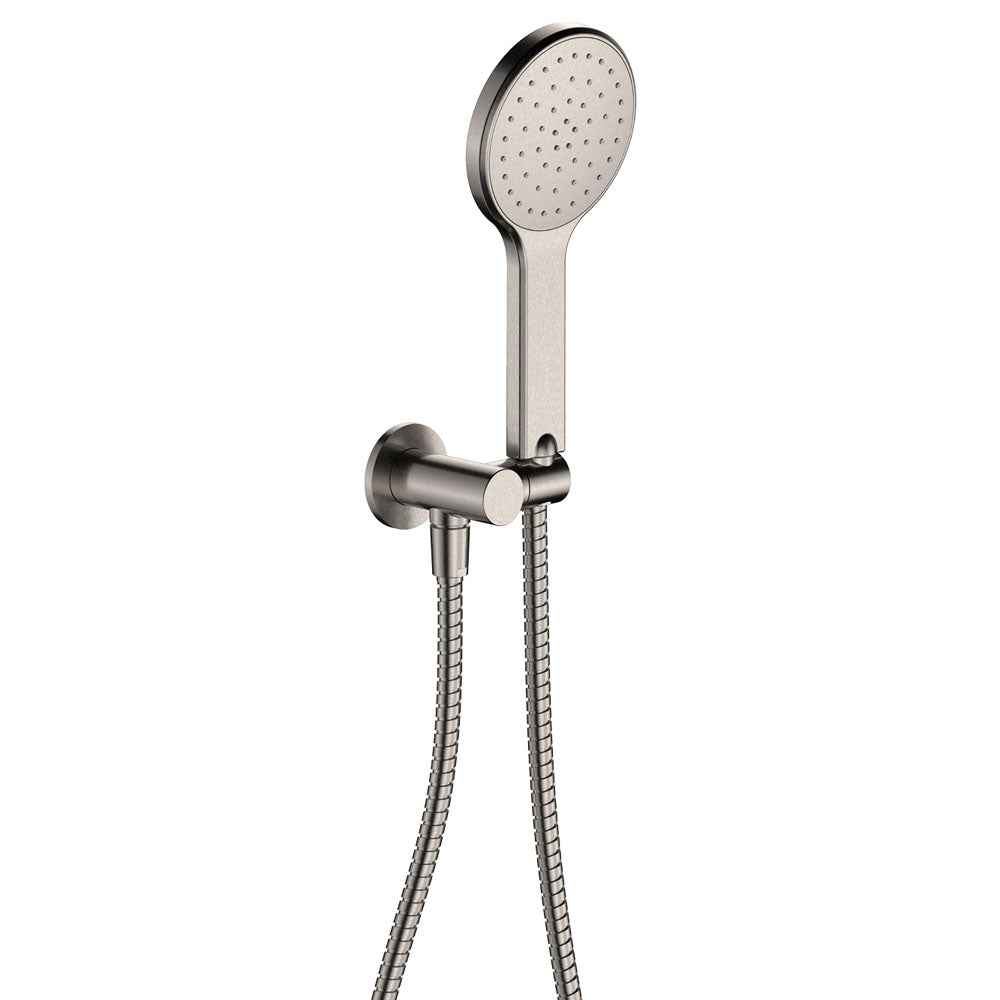 Fienza Kaya/Hustle Hand Shower Round Plate, Brushed Nickel