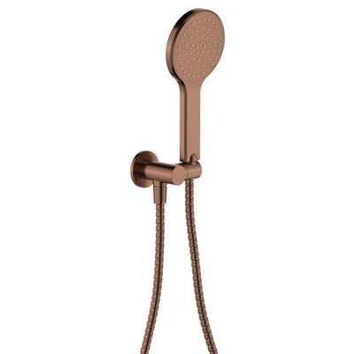 Fienza Kaya Hand Shower Round Plate, Brushed Copper