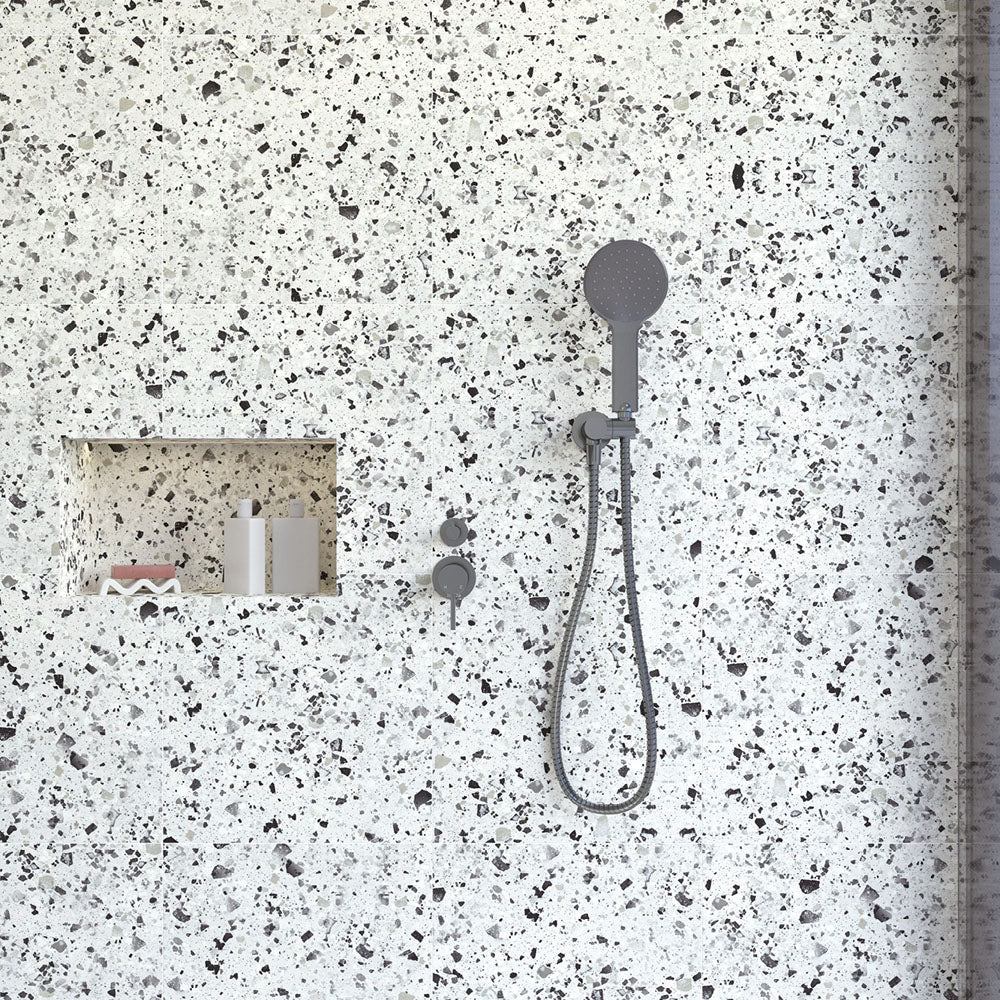 Fienza Kaya Hand Shower Round Plate, Gun Metal