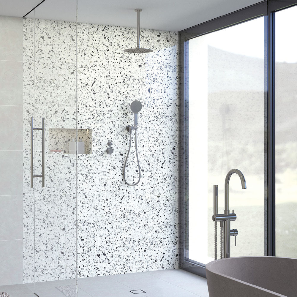 Fienza Kaya Hand Shower Round Plate, Gun Metal