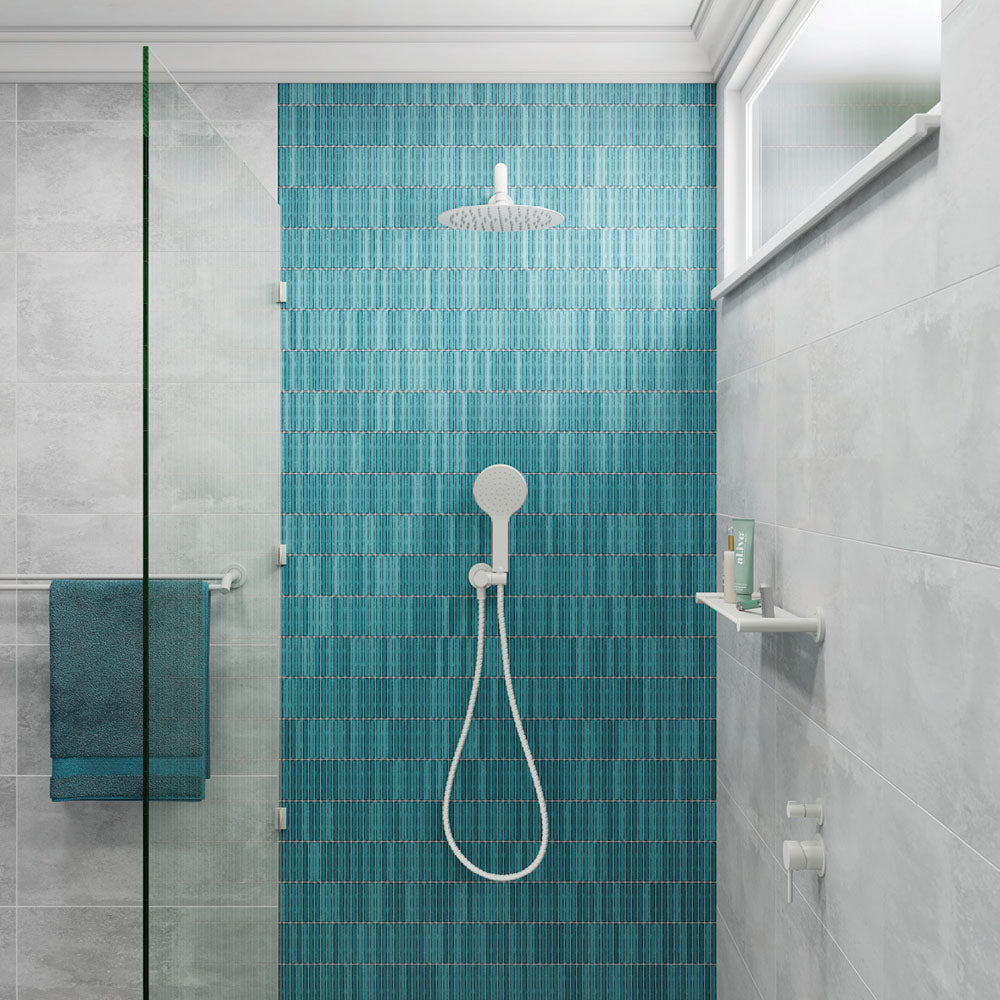 Fienza Kaya Hand Shower Round Plate, Matte White