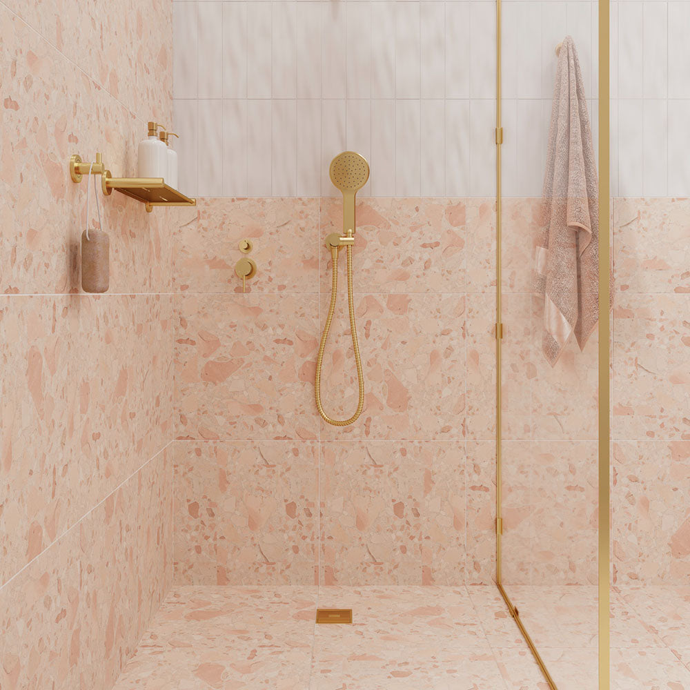 Fienza Kaya/Hustle Hand Shower Round Plate, Urban Brass