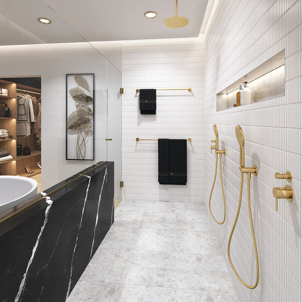 Fienza Kaya/Hustle Hand Shower Round Plate, Urban Brass