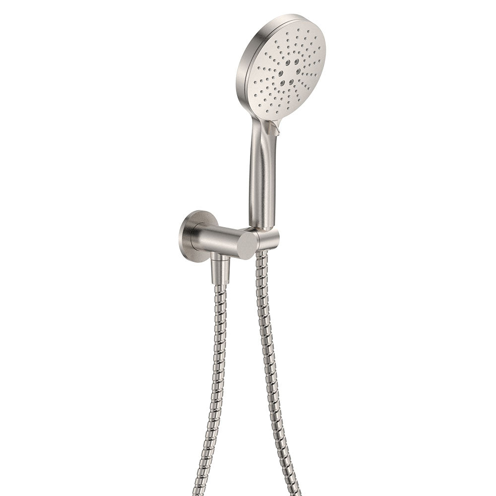 Fienza Empire Slim Hand Shower Round Plate, Brushed Nickel
