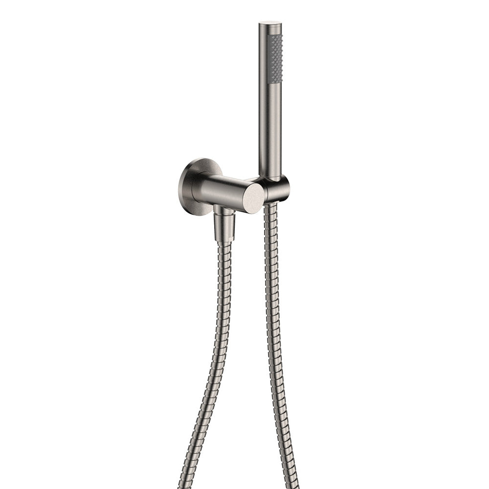 Fienza Kaya/Hustle Slimline Hand Shower Round Plate, Brushed Nickel