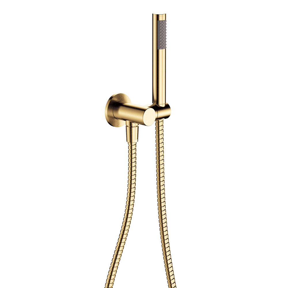 Fienza Kaya/Hustle Slimline Hand Shower Round Plate, Urban Brass