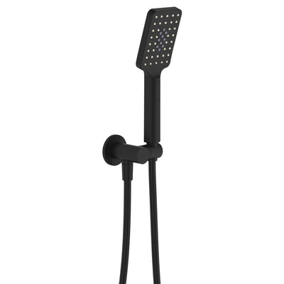 Fienza Tono Hand Shower Round Plate, Matte Black