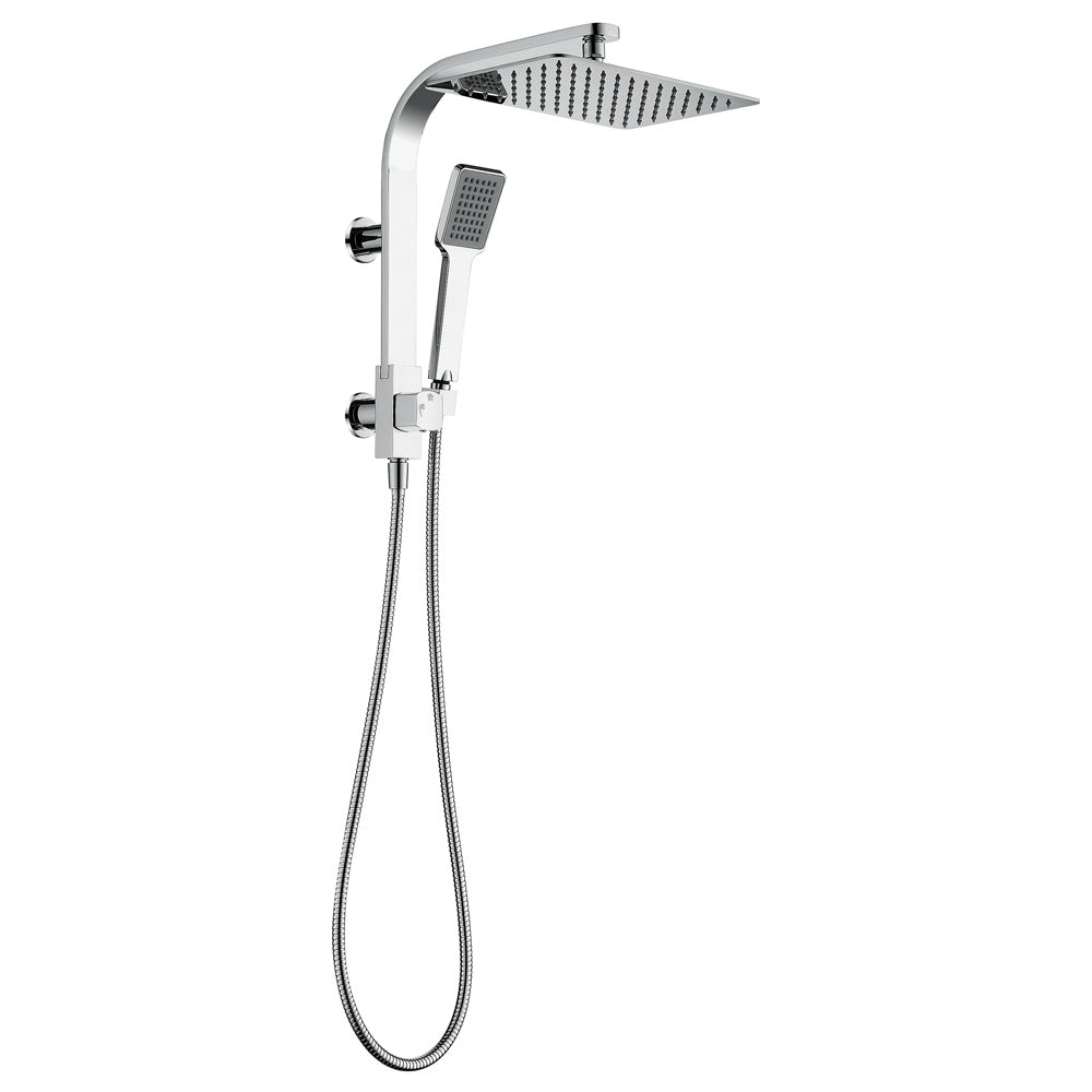 Fienza Koko Twin Half Rail Shower, Chrome