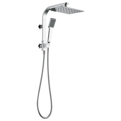 Fienza Koko Twin Half Rail Shower, Chrome