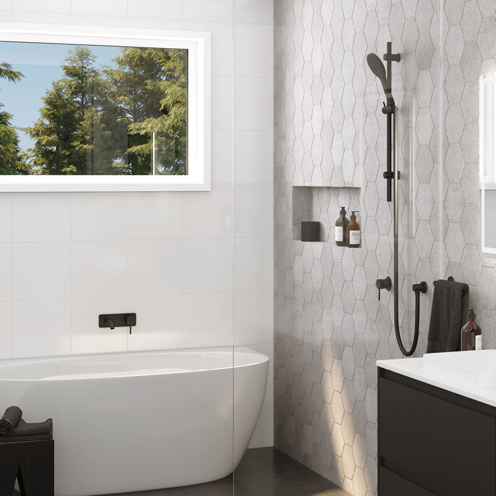 Fienza Kaya/Hustle Rail Shower, Matte Black