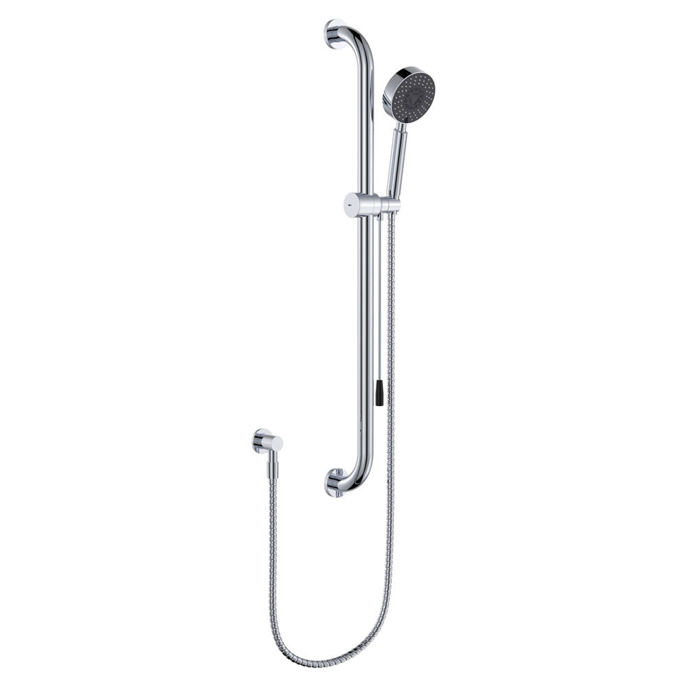 Fienza Stella Care Shower Support Grab Rail With Push Pull Slider, Chrome
