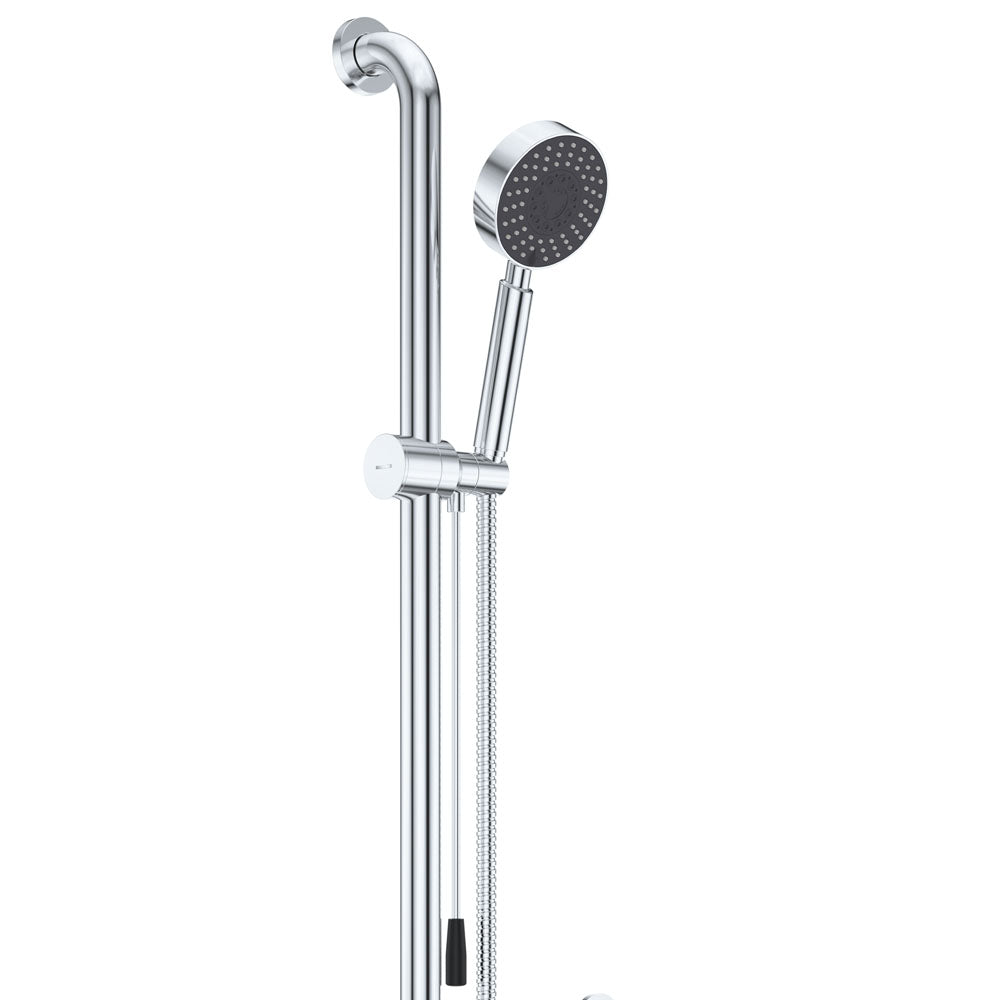 Fienza Stella Care Shower Support Grab Rail With Push Pull Slider, Chrome