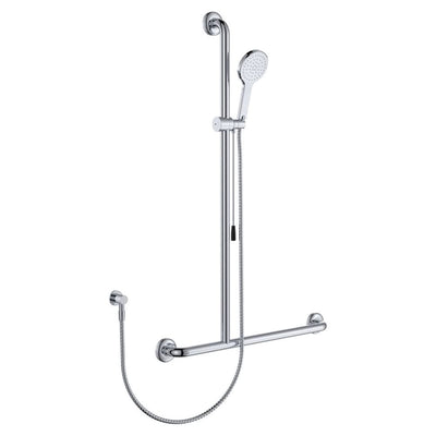 Fienza Luciana Care As1428 T Rail Shower With Push Pull Slider Left Hand * *, Chrome