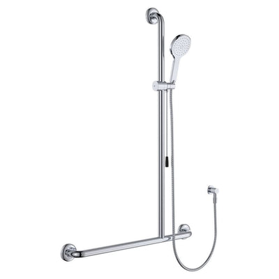 Fienza Luciana Care As1428 T Rail Shower With Push Pull Slider Right Hand * *, Chrome