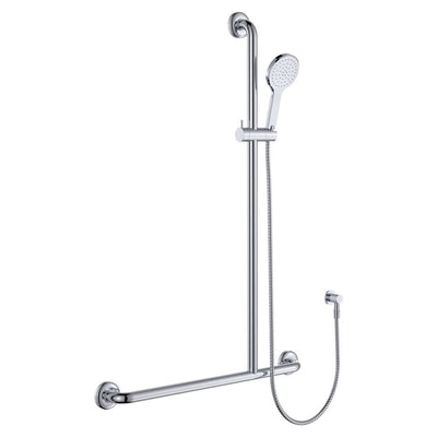 Fienza Luciana Care Inverted T Rail Shower Right Hand, Chrome
