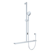 Fienza Care Inverted Tbar Rail Shower Set With Push/Pull Slider * *, Chrome